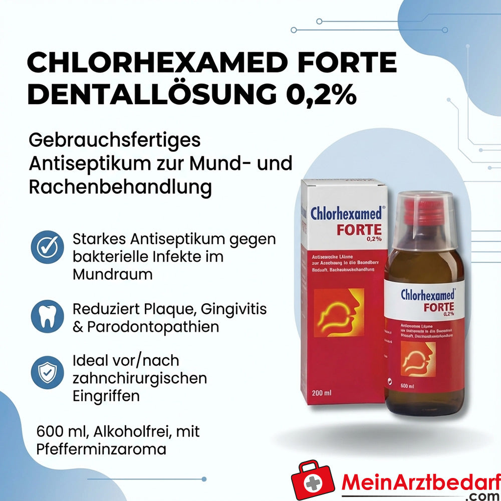 GSK Chlorhexamed Forte Dentallösung 2 mg/ml alkoholfrei 600 ml