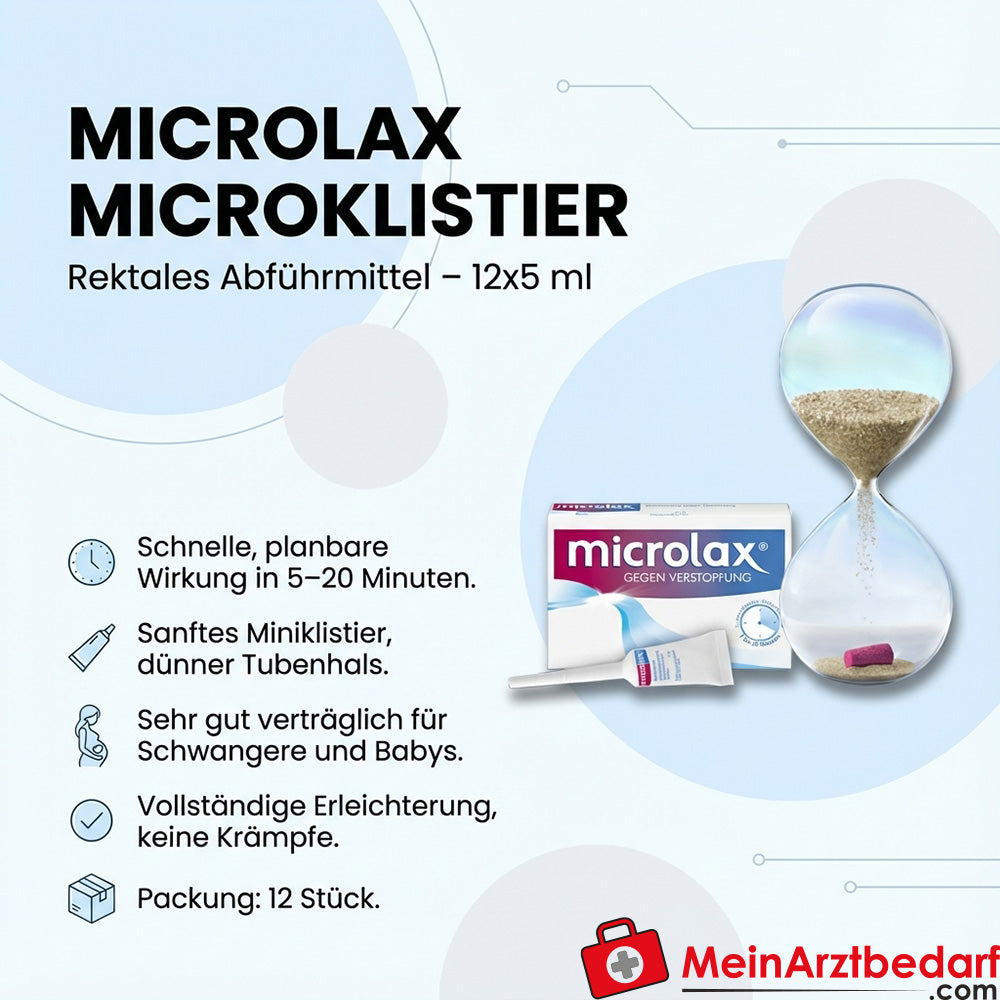 Microlax microclyster 12x5 ml laxante rectal de acción rápida