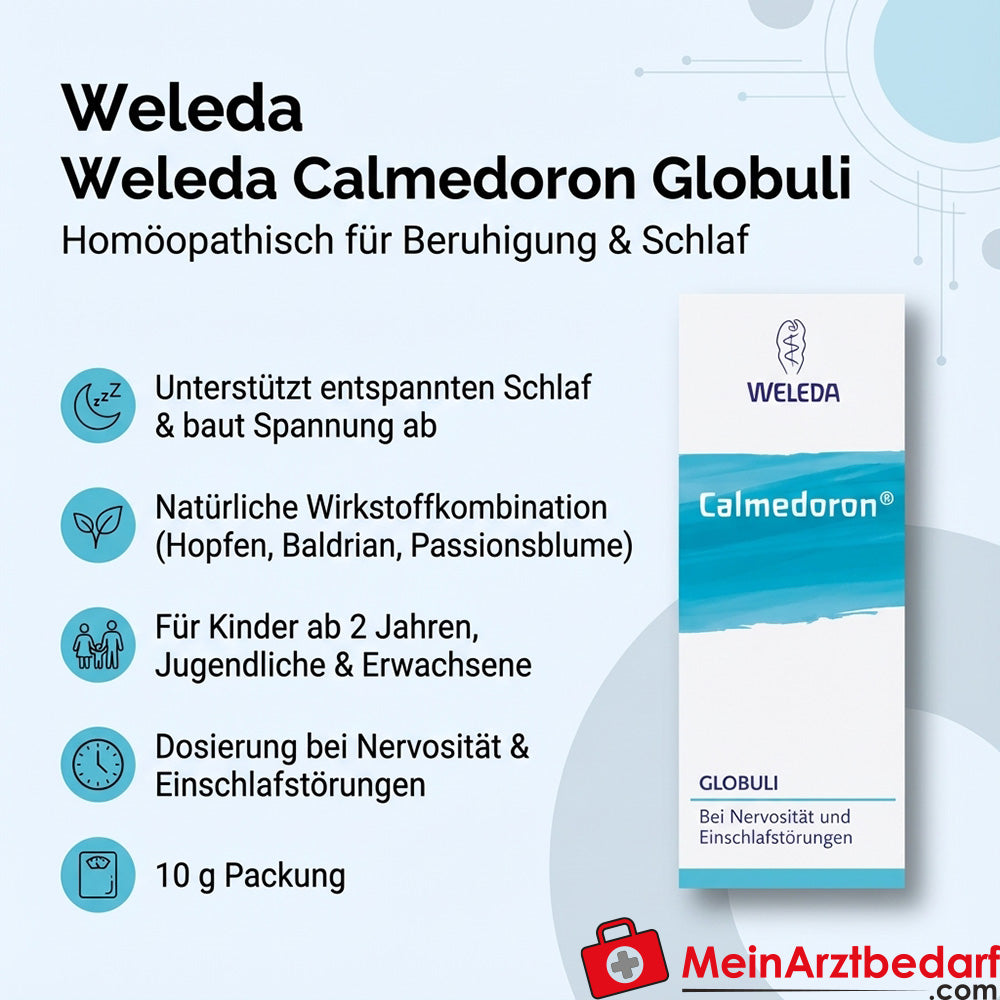 Weleda Calmedoron homöopathische Globuli 10 g, Beruhigung & Schlaf