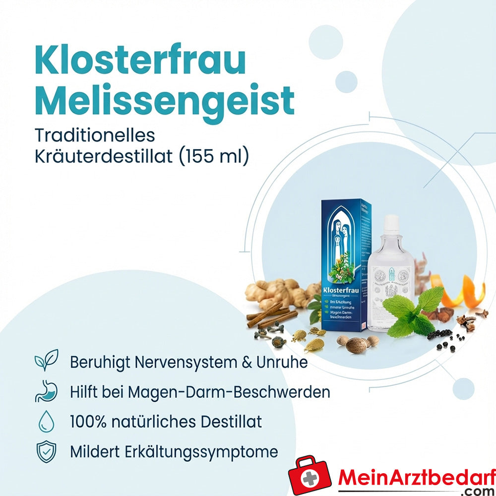 Klosterfrau Melissa Spirit 155 ml destylat ziołowy na wewnętrzny niepokój