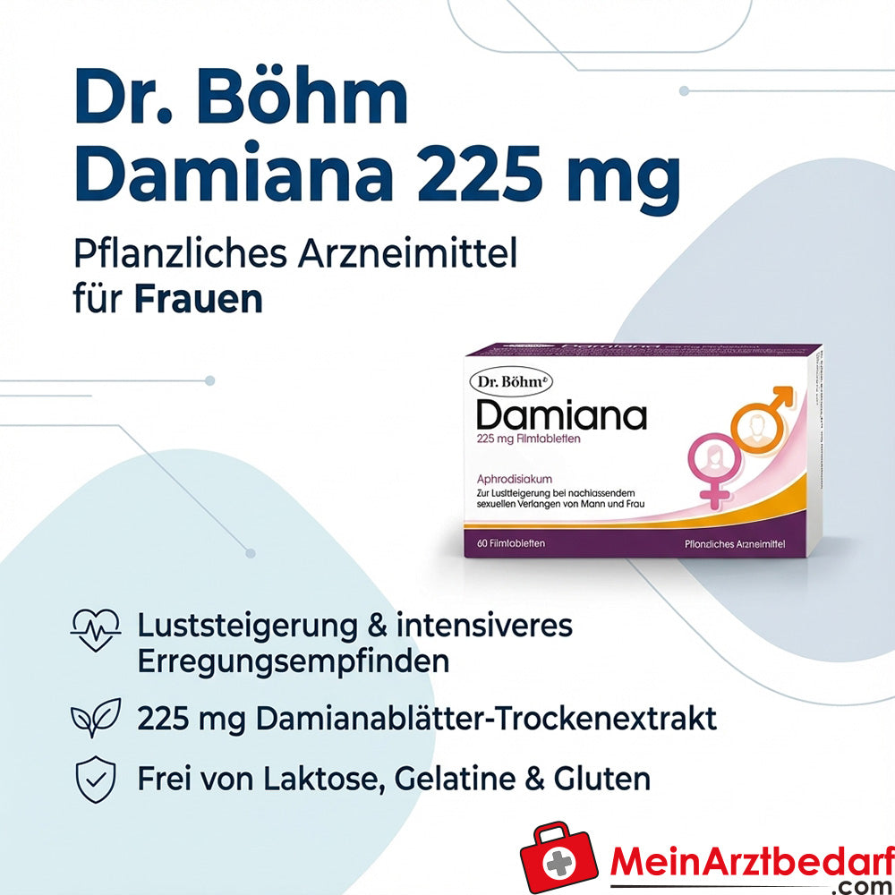 Dr Böhm Damiana 225 mg filmomhulde tabletten 60 stuks Geneesmiddelen voor vrouwen