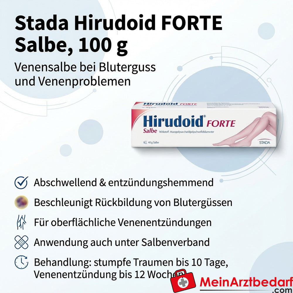 Stada Hirudoid FORTE pommade 100 g Pommade veineuse en cas d'hématome