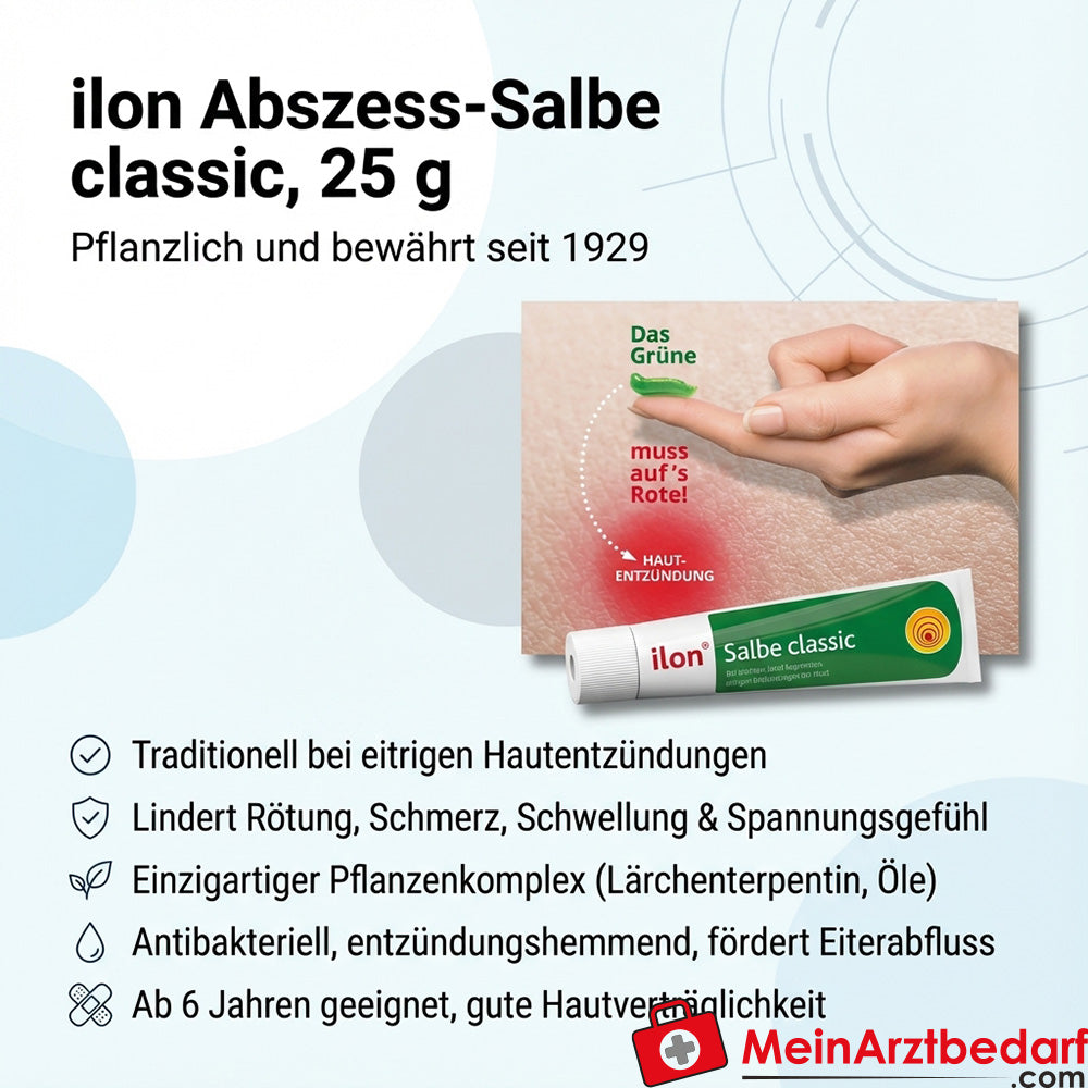 ilon Abszess-Salbe classic 25 g pflanzlich bei Hautentzündungen