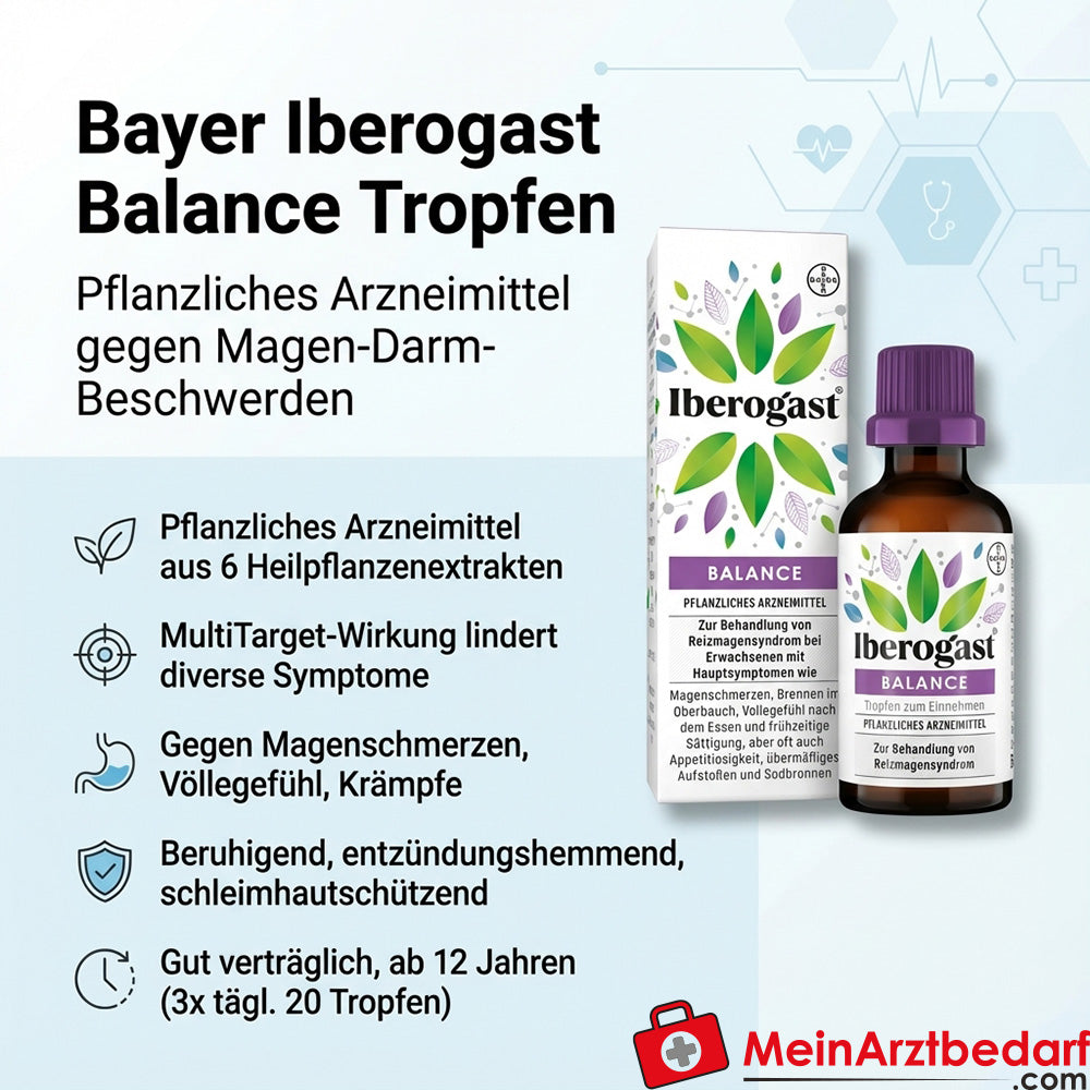 Bayer Iberogast Balance Krople 50 ml na dolegliwości żołądkowo-jelitowe