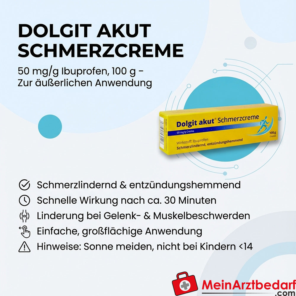 THE06 Dolgit Crema Dolore Acuto Ibuprofene 50 mg/g 100 g analgesico esterno antinfiammatorio