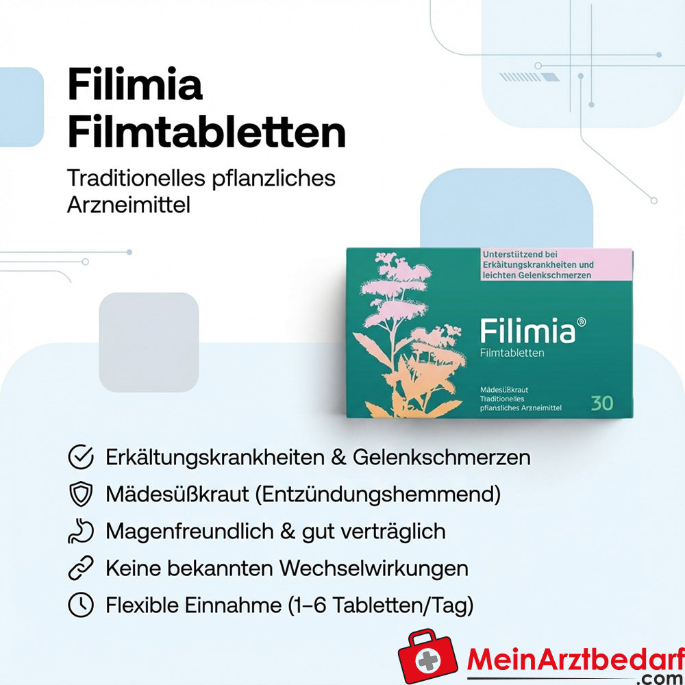 Adler Pharma Filimia compresse rivestite con film Erba olmaria 60 capsule per raffreddore e dolori articolari