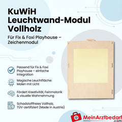 KuWiH Leuchtwand-Modul Vollholz für Fix und Foxi Playhouse, Zeichenmodul.