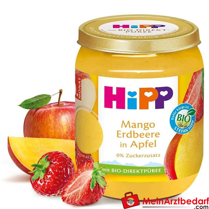 HiPP Mango Erdbeere in Apfel