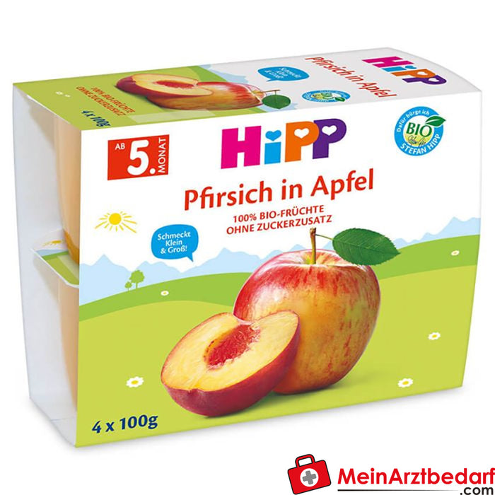HiPP Melocotón en manzana