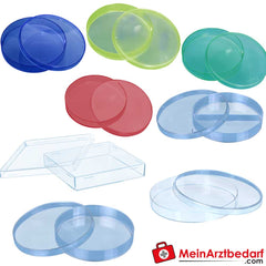 Sarstedt Petrischalen für die Bakteriologie, rund oder quadratisch.
