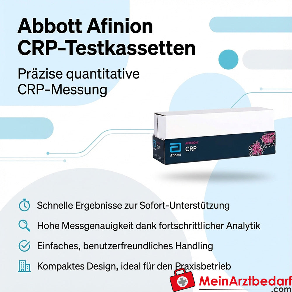 Abbott Afinion Cassettes de test CRP quantitatif pour sang humain 15 pièces