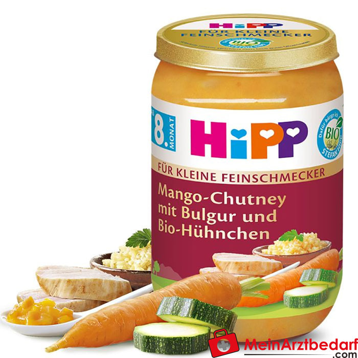 HiPP mango chutney with bulgur and organic chicken