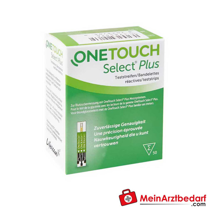 Tiras-teste de glucose no sangue One Touch Import, 50 unidades