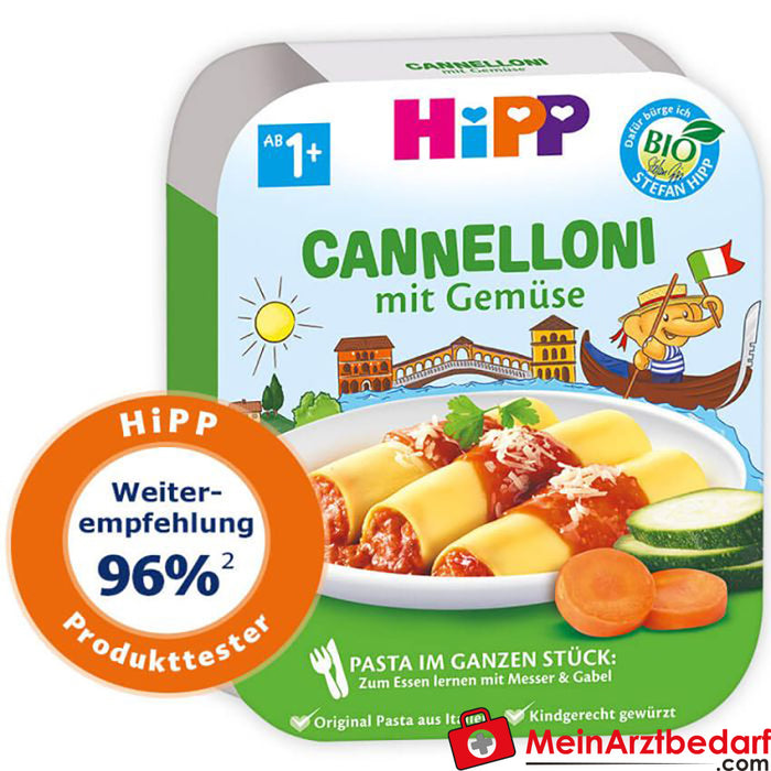 Makaron HiPP w całych kawałkach - Cannelloni z warzywami