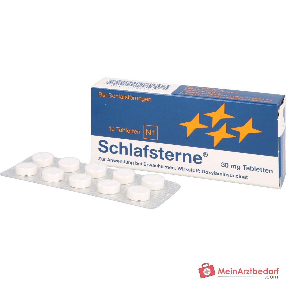 Schlafsterne 30 mg bursztynian doksylaminy tabletki 20 sztuk, 10 szt.
