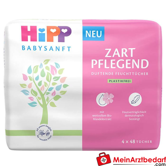 HiPP Babysanft Wet Wipes Gentle Care 4x48 stuks.