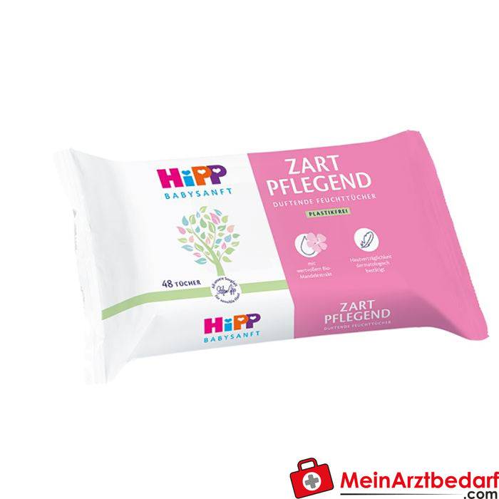 HiPP 婴儿湿纸巾温和护理 4x48 块。