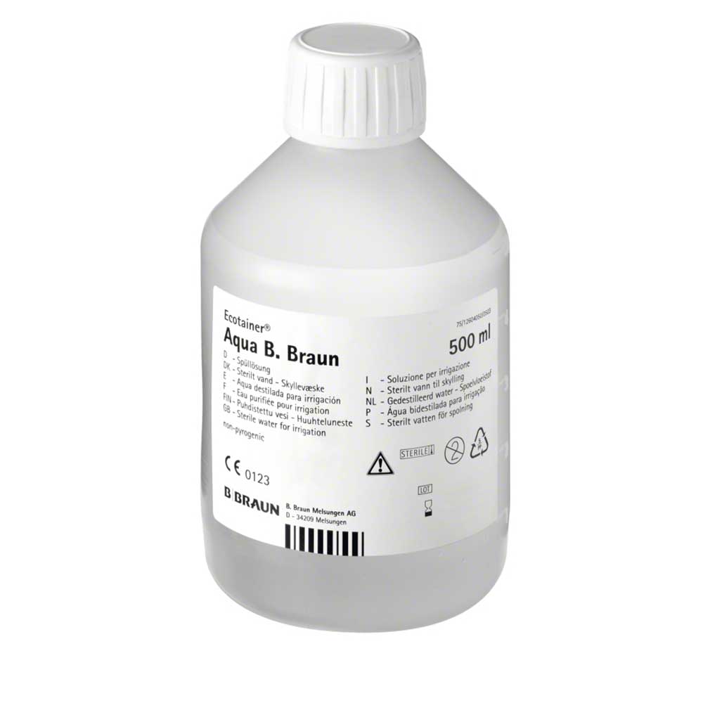 B. Braun Aqua Ecotainer 10 x 500 ml, sterile Spüllösung