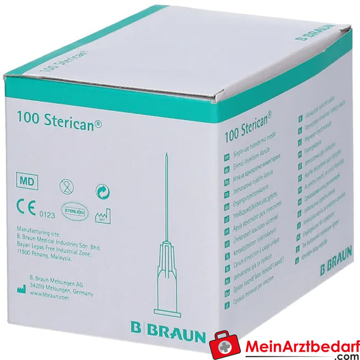 Aiguille à insuline Sterican® G26 x 1/2 pouce 0,45 x 12 mm brun, 100 pces