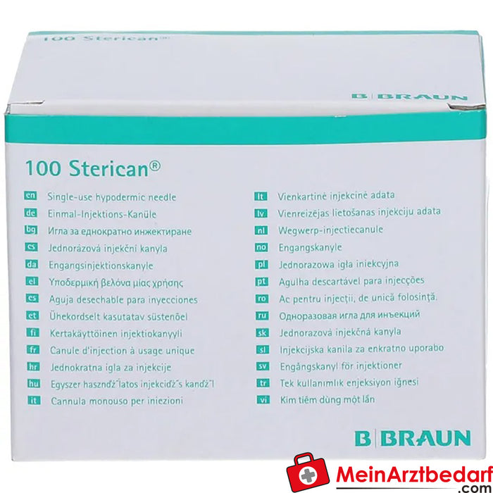 Cánula de insulina Sterican® G26 x 1/2 pulgada 0,45 x 12 mm marrón, 100 uds.