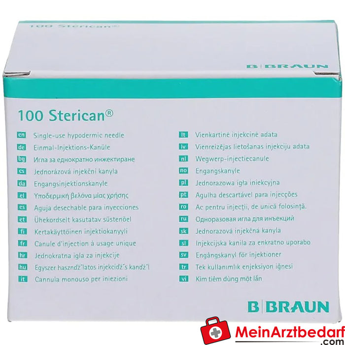 Canule standard Sterican® taille 18 G26 x 1 pouce 0,45 x 25 mm brun, 100 pces