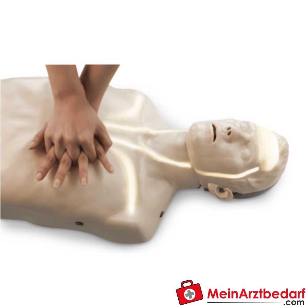 Reanimationspuppe Brayden mit LED-Blutflussanzeige.