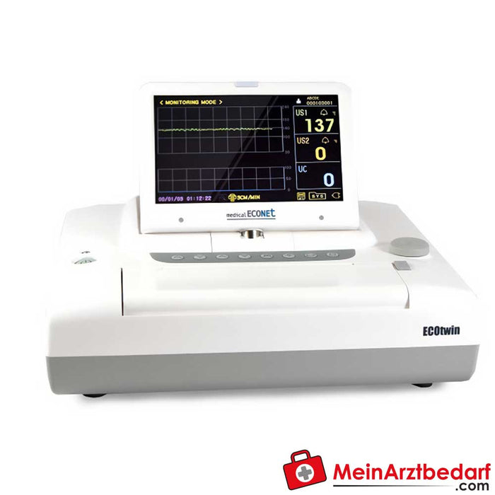 Medical Econet ECOtwin Zwillings-Fetalmonitor mit 7” LCD