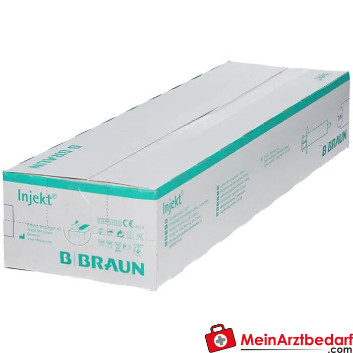 Braun Injekt® Solo Jeringas desechables de 2 piezas con conexión Luer de cono céntrico, 200ml