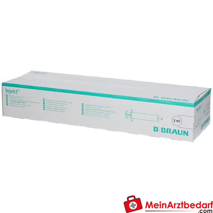 Seringas descartáveis de 2 partes Braun Injekt® Solo com cone cêntrico Luer, 200 ml