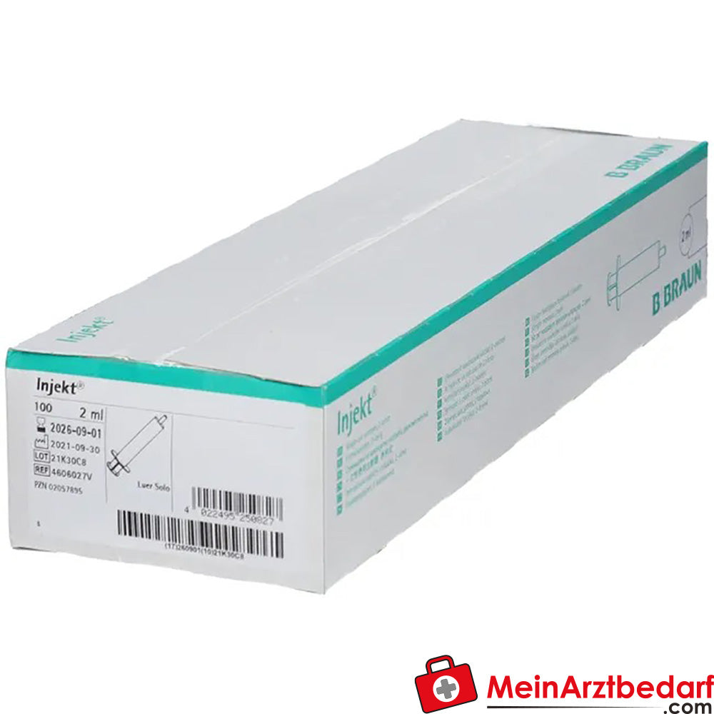 Braun Injekt® Solo 2-teilige Einmalspritzen mit zentrischem Konus Luer-Ansatz, 200ml.