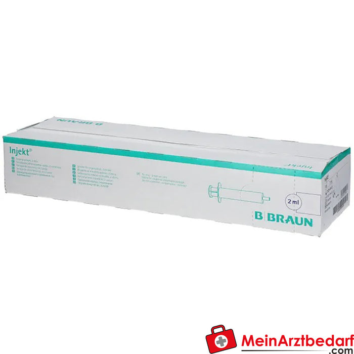 Braun Injekt® Solo Jeringas desechables de 2 piezas con conexión Luer de cono céntrico, 200ml