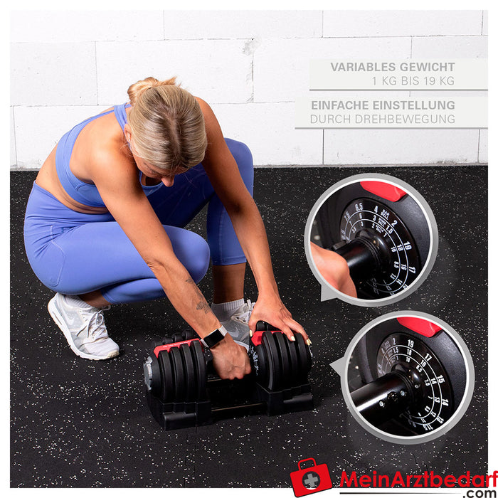 Sport-Tec 3-in-1 Multi Dumbbell Set 1-19 kg