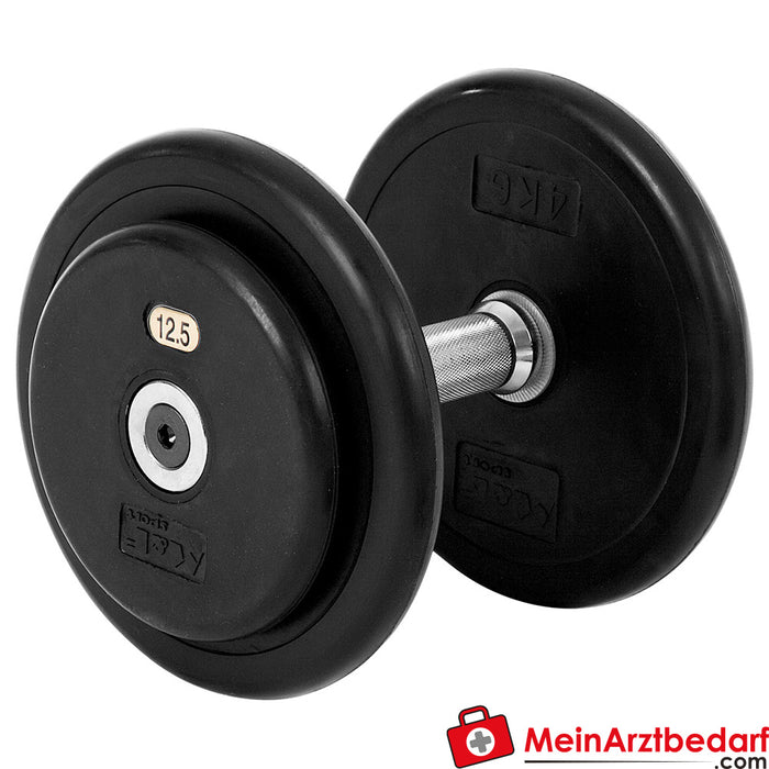 Rubber compact dumbbell