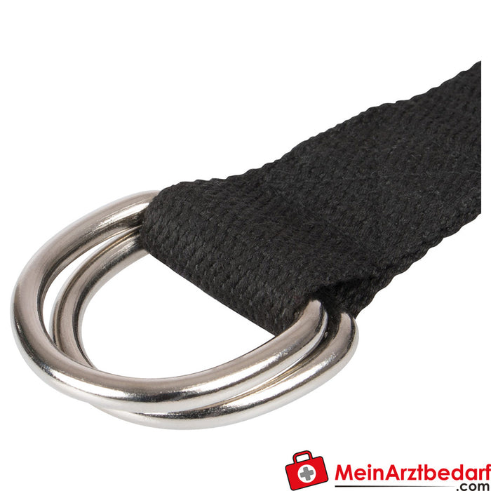 Sport-Tec ceinture de yoga, 180x3,8 cm, noir