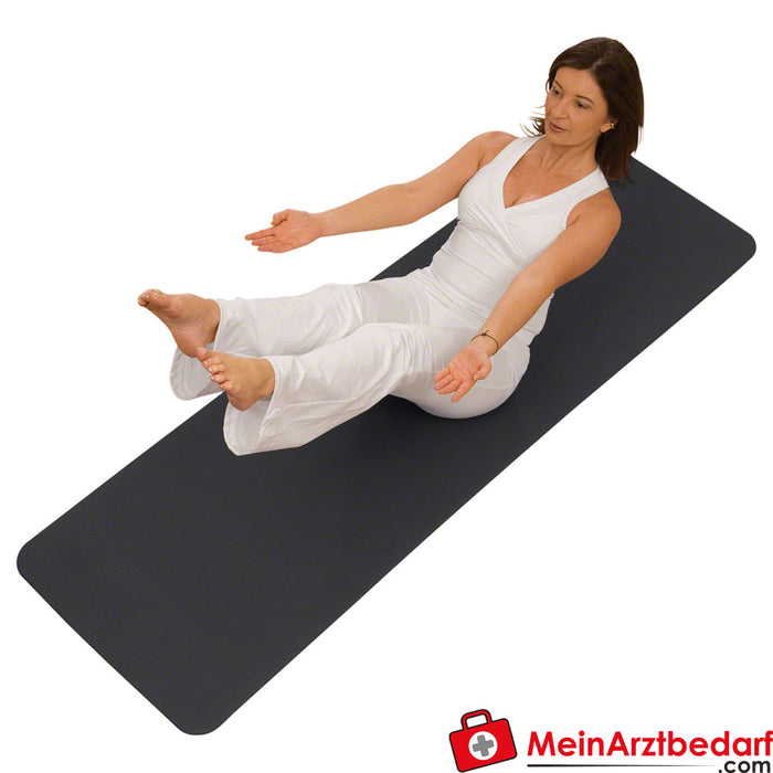 AIREX 普拉提和瑜伽垫 190，长x宽x高 190x60x0.8 厘米，烟灰色