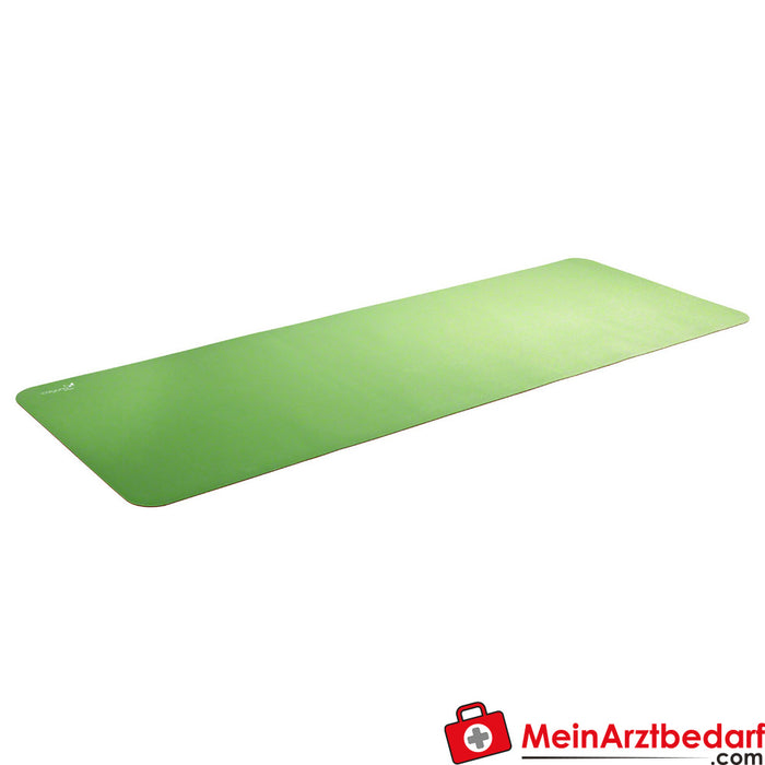 CALYANA Advanced, tapis de yoga, LxlxH 185x65x0,5 cm, vert citron/marron noix