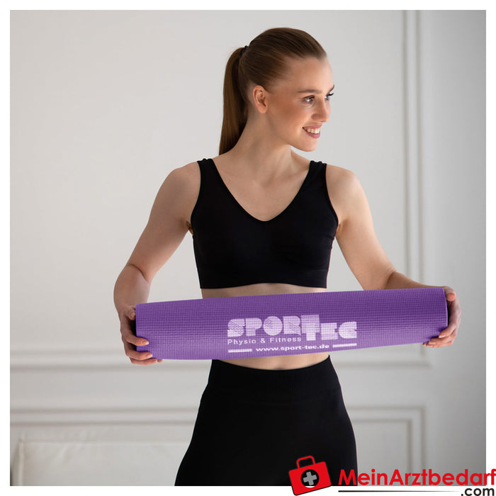 Sport-Tec Tapis de yoga avec sangle, LxlxH 180x60x0,4 cm