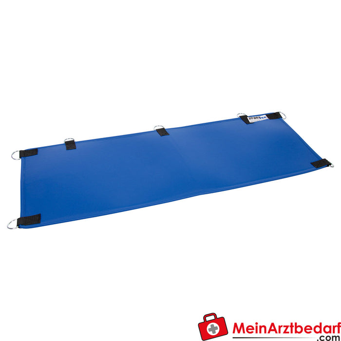 Tapis de Pilates et de yoga avec oeillets, LxlxH 180x60x0,6 cm, bleu