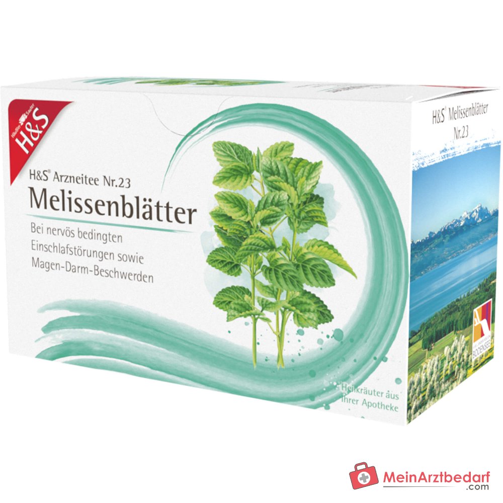 H&S Foglie di Melissa Nr. 23 Tisana alla Melissa Bustine Filtranti Confezione, 20 x 1.5 g