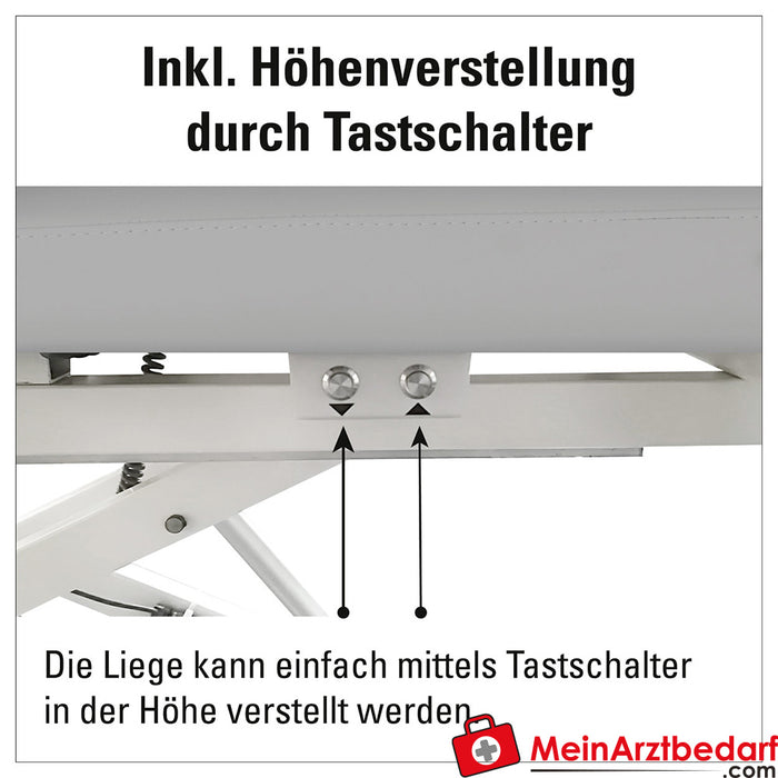 3-częściowy stolik terapeutyczny HWK Solid Viernheim, szerokość: 65 cm