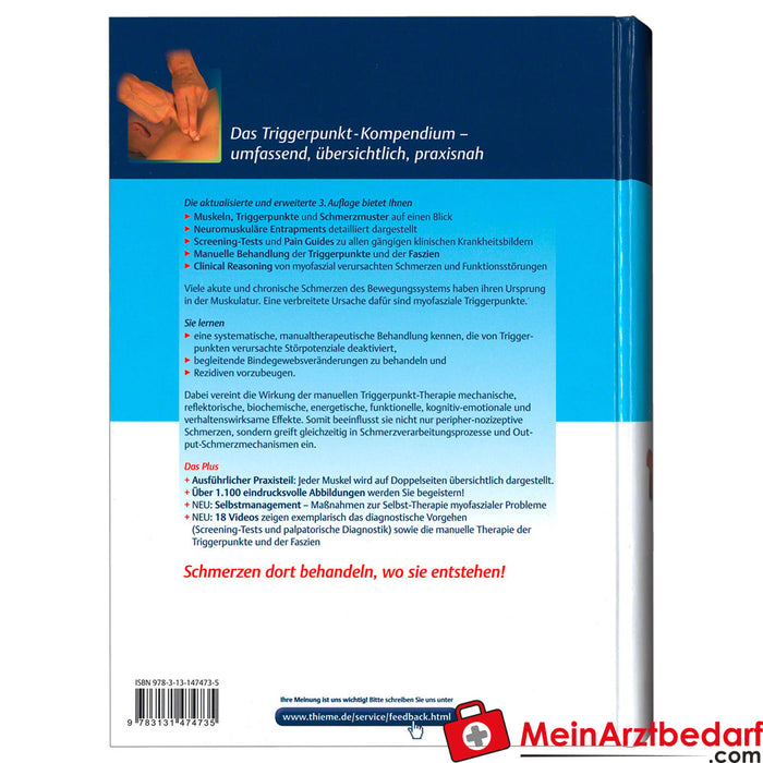 Libro "Manual Trigger Point Therapy", 728 páginas