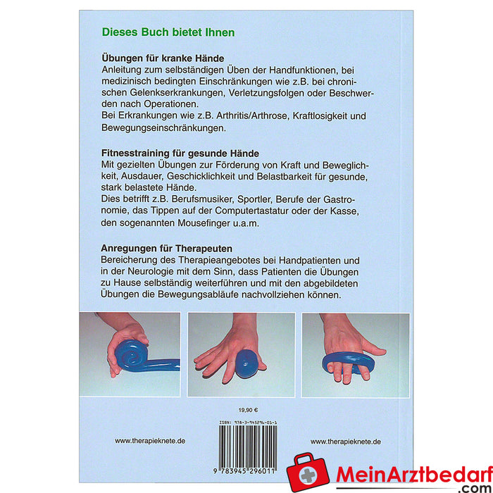Book "Fitness for the hands" - Exercises with therapeutic modeling clay, 80 pages