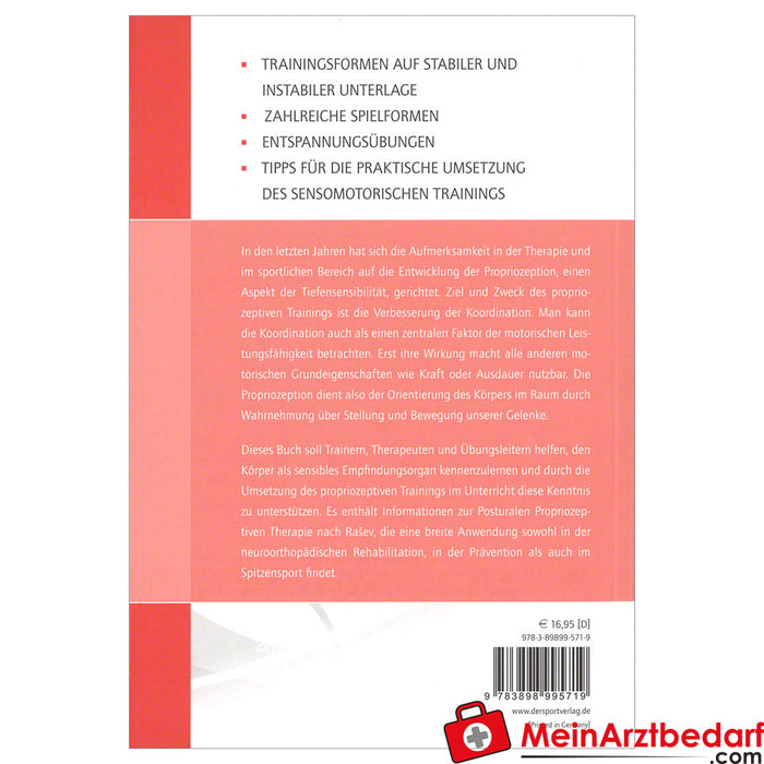 Livre "Thérapie de coordination", entraînement proprioceptif, 176 pages