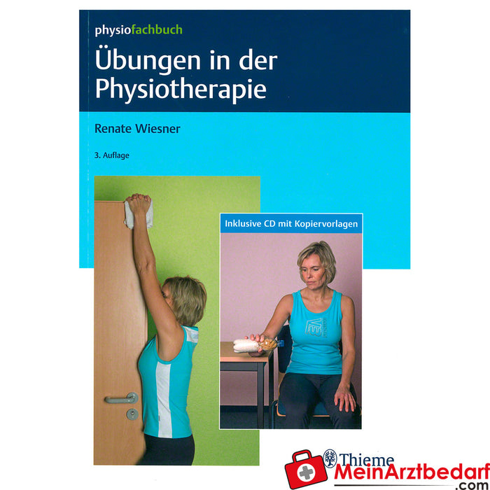Książka "Ćwiczenia w fizjoterapii", 172 strony, w tym płyta CD