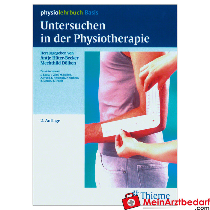 Livro "Exames de fisioterapia", 200 páginas