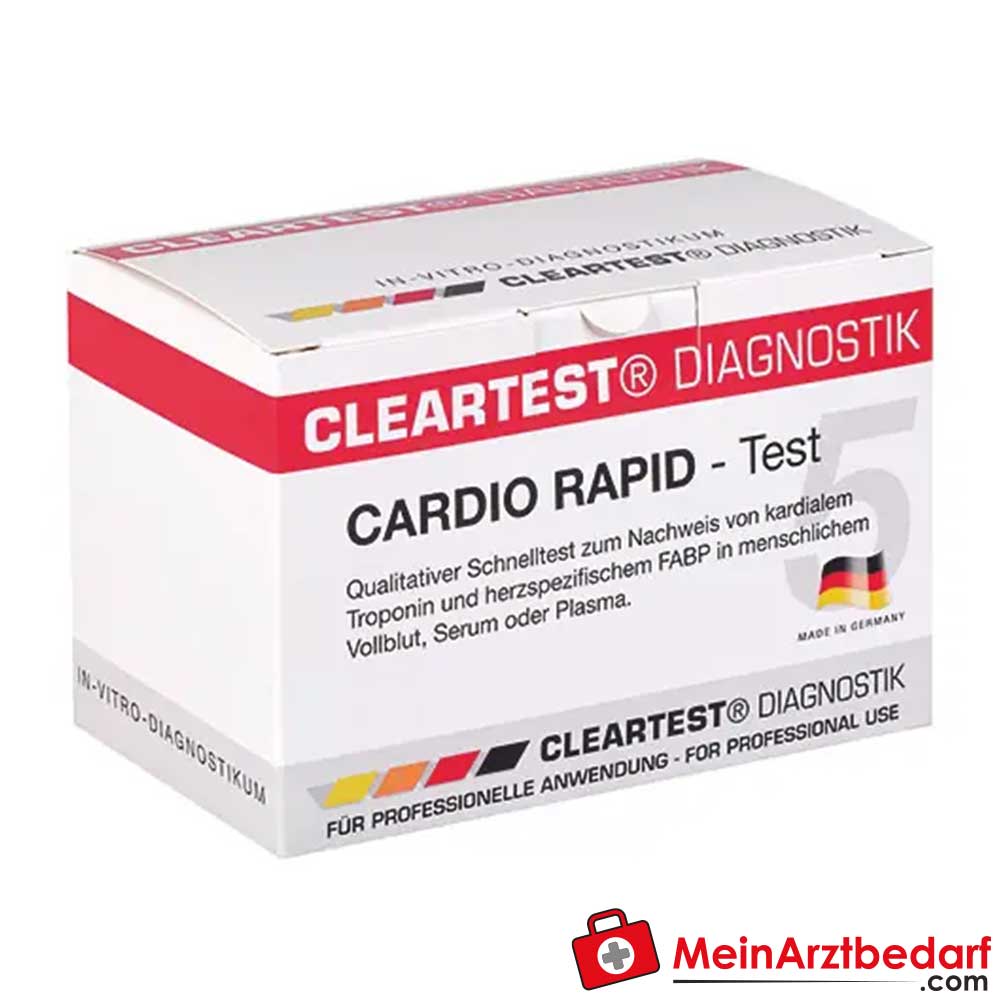 Cleartest Cardio rapid Infarkttest.