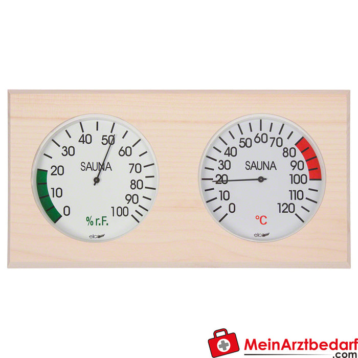 Station climatique pour sauna, thermomètre et hygromètre inclus