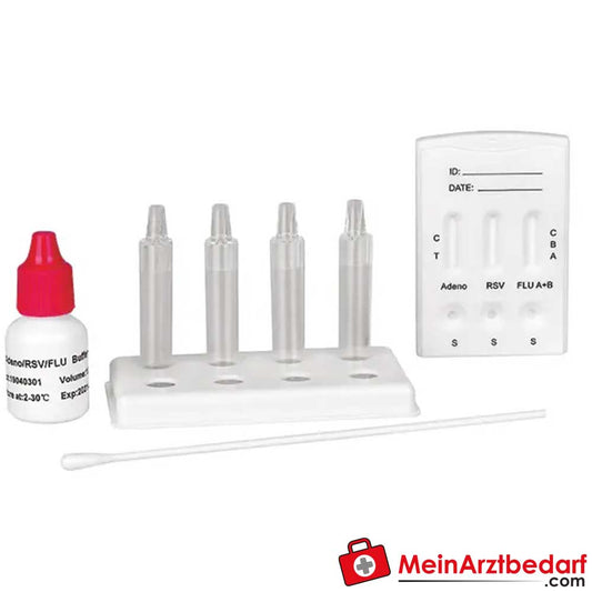 Cleartest Adenovirus, RSV und Influenza A+B Kombitest.