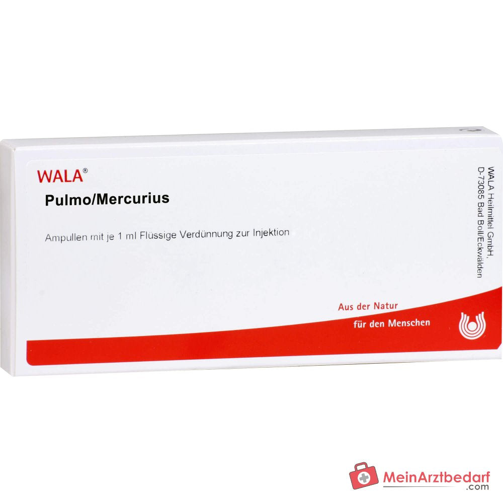 WALA Pulmo/Mercurius ampoules, 10 x 1 ml