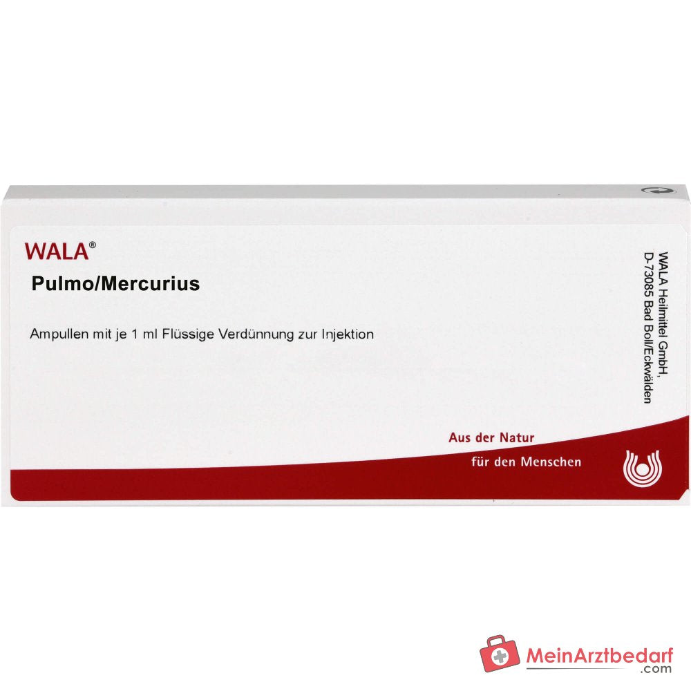 WALA Pulmo/Mercurius ampoules, 10 x 1 ml